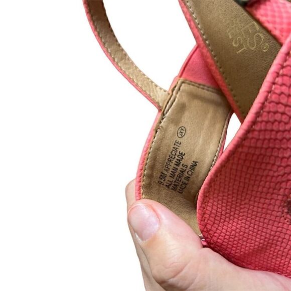 Aerosoles Appreciate Women's Wedge Sandal Coral Snake 9.5M - Picture 2 of 8